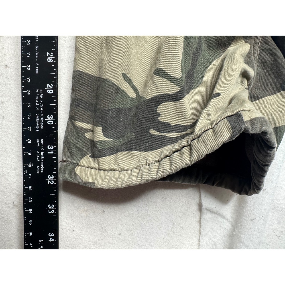 Wrangler Mens Fleece Lined Relaxed Fit Camo Cargo Pants 38x32 Green Brown Camo - Picture 3 of 12